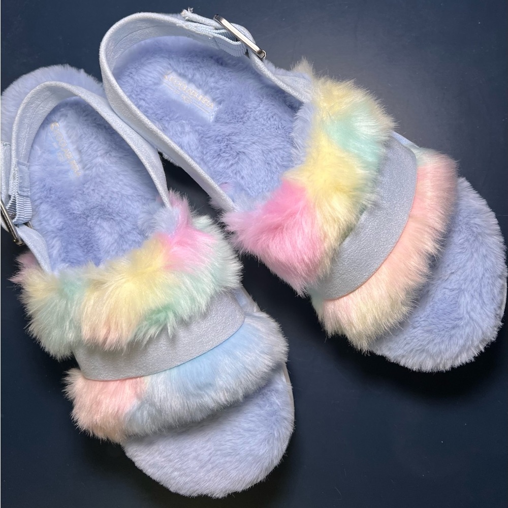 Brand New UGG Koolamburra fuzzy slides slippers sandals size 8 US